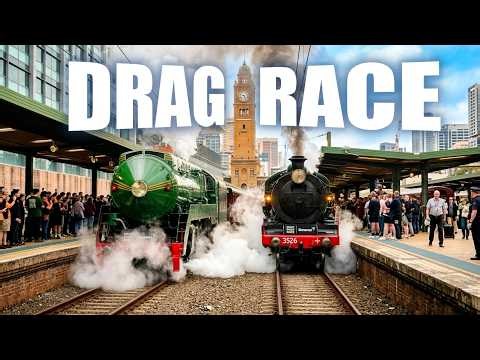 They drag raced Steam Trains in Sydney, Australia!