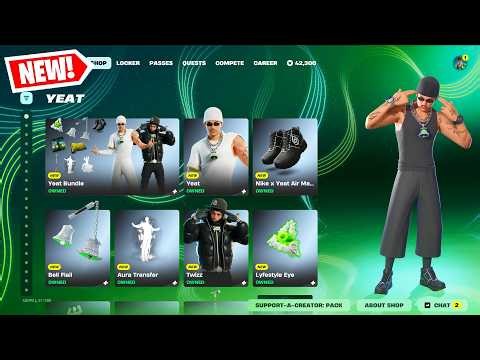 NEW *YEAT* FORTNITE SKIN BUNDLES & NEW UPDATE!