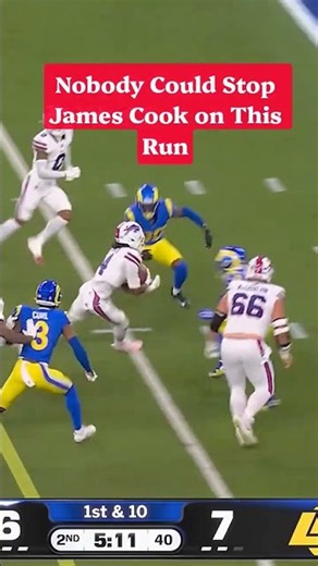 Nobody Could Stop James Cook on This Run 😱 #NFL #Shorts