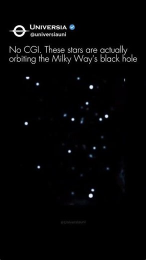 Real Footage of Stars Orbiting Our Galaxy's Black Hole