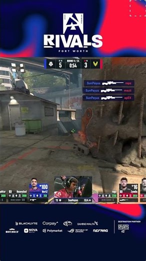 SunPayus INSANE AWP QUAD KILL #blast #Rivals #cs #cs2