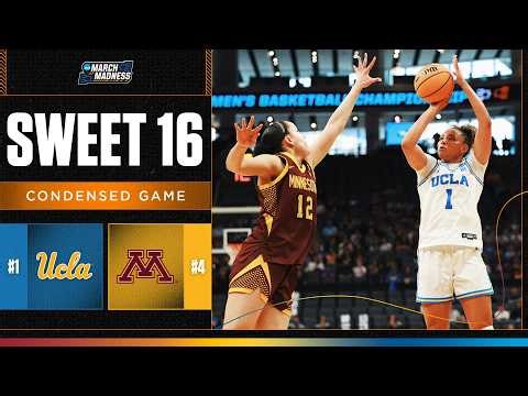 UCLA vs. Minnesota - Sweet 16 NCAA tournament extended highlights