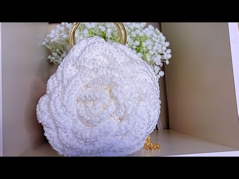 crochet flowers bag
