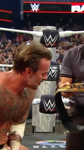 AND NEWWWW! CM PUNK is your NEW UNDISPUTED WWE CHAMPION!!! #WWERaw