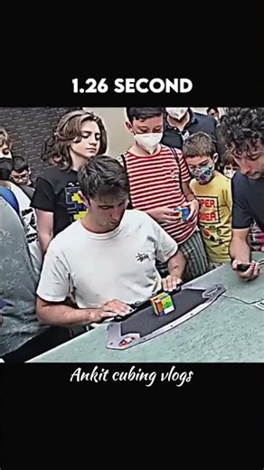 Fastest Cube Solve 1.26s 😱 WORLD RECORD #rubikscube #worldrecord #cubesolve #guinnessworldrecord