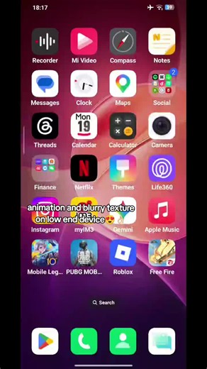 Animation and Blurry Texture on Low-End Devices