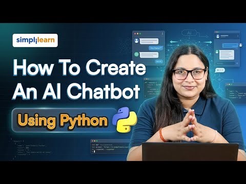 How To Create An AI Chatbot Using Python | Build Chatbot With Python And VS Code | Simplilearn