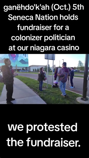 protest at Seneca Niagara casino