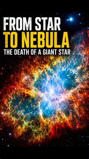 From Star to Nebula The Death of a Giant Star 💥⭐🦀🌟#shorts