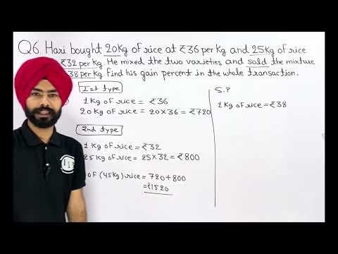 Class 8th Exercise 10A Question 6 solution|Profit and loss|RS Aggarwal