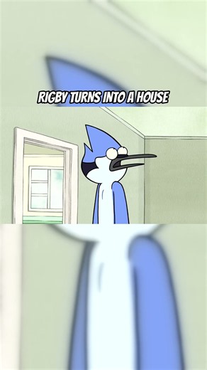 Rigby turns into a house | Regular Show #shorts #regularshow