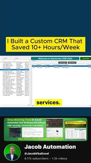 Built a Better CRM in Excel Than Any Paid Tool #automation #excel #startup