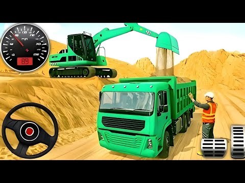 👷City Road Construction Simulator 3D 🚧 | Heavy Excavator & Truck - Android Gameplay