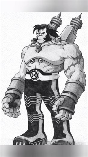 Ben 10 Alien Sketch ✏️🔥 | Amazing Drawing Transformation #shorts