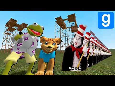 CAT IN THE HAT VS FORTS! - Garry's mod Sandbox