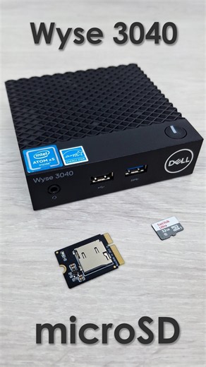 Jak rozszerzyć dysk terminala Wyse 3040 ?#microSD #wyse3040 #SDIO