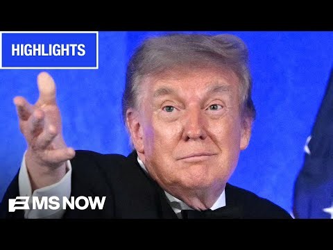 'AWKWARD WEDDING SPEECH' Watch MS NOW's REACTION to Trump at WH Correspondents' Dinner | COMPILATION
