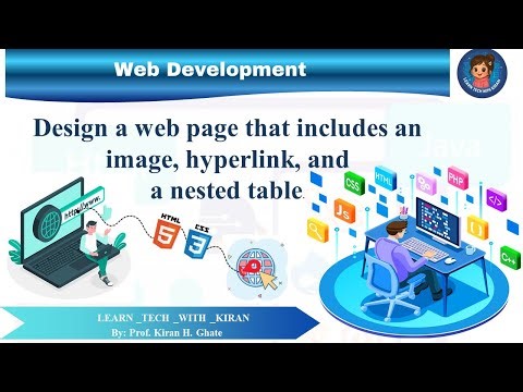 HTML Practical Program | Image, Hyperlink & Nested Table | WAD Exam Ready | wad practical | wad sppu