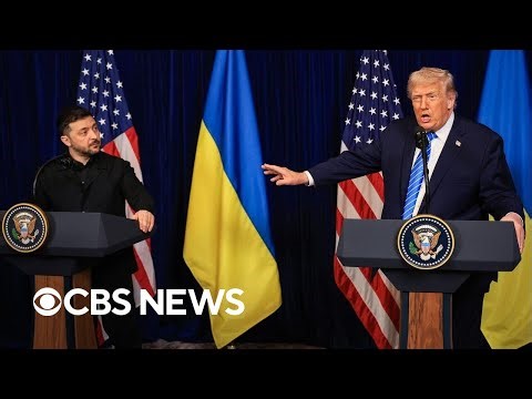 Watch: Trump and Zelenskyy take questions after meeting about Russia's war in Ukraine