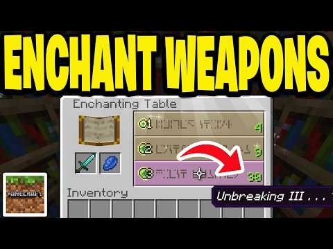 How To Enchant Weapons In Minecraft