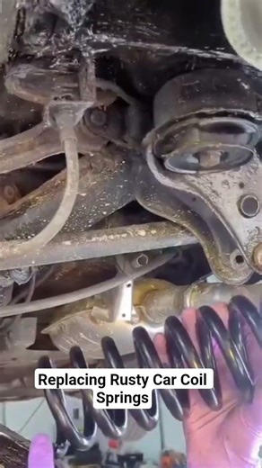 Replacing Rusty Car Coil Springs