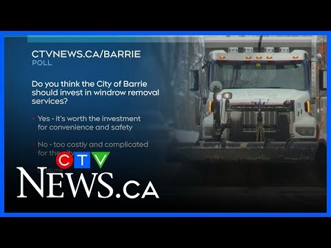 Should Barrie start an expensive windrow removal service?