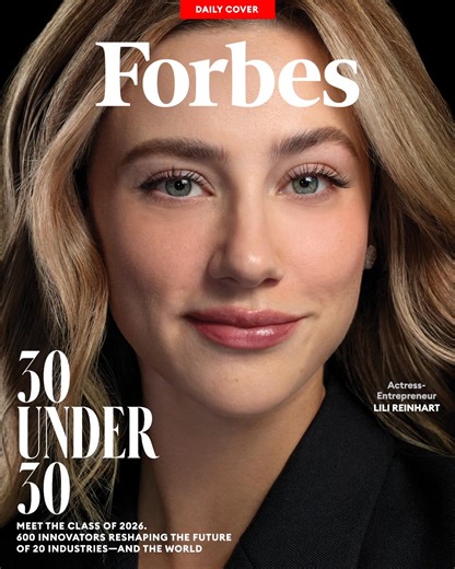 Actress Lili Reinhart couldn’t find a solution to her acne, so she launched her own skincare line, Personal Day. Thanks to her viral TikTok following, the #ForbesUnder30 alum is now cleaning up with $10 million in sales. Read more: https://www.forbes.com/sites/alexyork/2025/12/06/why-lili-reinhart-has-skin-in-the-beauty-game/?utm_campaign=ForbesMainFB&utm_source=ForbesMainFacebook&utm_medium=social 📸: Sebastian Nevols for Forbes | Forbes