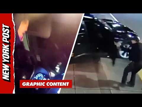 Crazed Robbery Suspect Traps Cop in Getaway Car in Insane Struggle