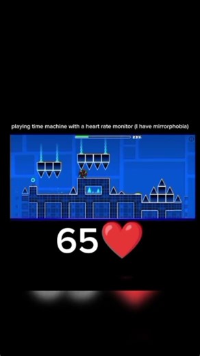 time machine with a heart rate monitor #geometrydash​ #dash​ #gd​ #gaming​ #shorts​ Like and sub pls