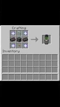Minecraft Crafting Nokia💀
