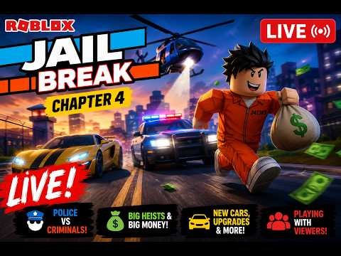 🔴 Roblox 🎉 [CH 4] Jailbreak LIVE @tonyardenta Your private servers 🔴