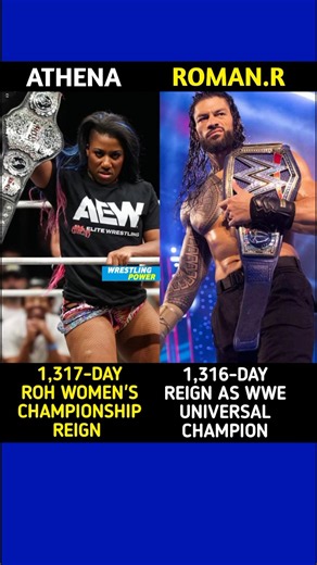 Athena ends roman reigns' 1,316-day championship record #romanreigns #athena #wwesmackdown