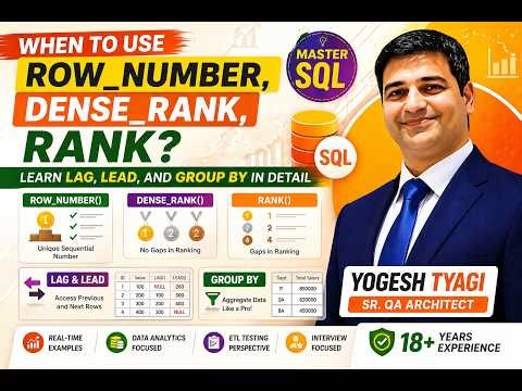 Stop Confusion in SQL 😱 | ROW_NUMBER vs RANK vs DENSE_RANK + LAG LEAD Explained