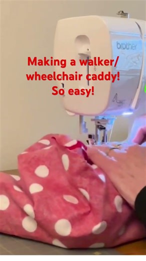 Quick and easy Walker caddy #beginnersewing #easysewingproject #sewing #sewingtutorial #diy