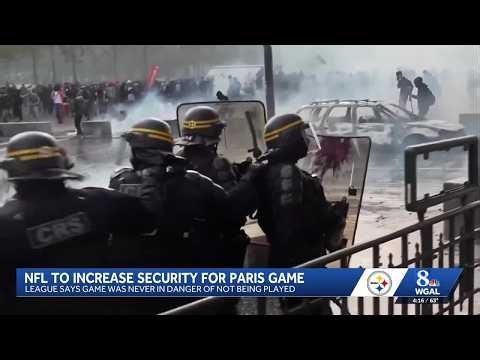 Steelers-Saints game in Paris to proceed despite violent protests