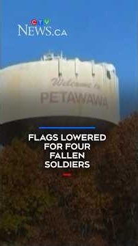 Flags lowered for 4 fallen soldiers