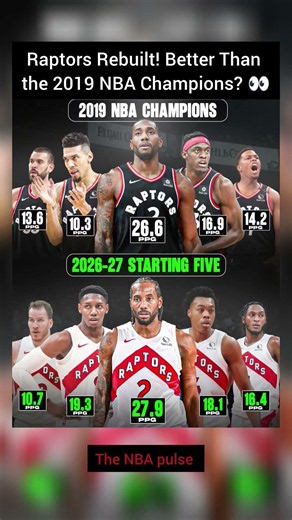 Raptors Rebuilt! Better Than the 2019 NBA Champions? 👀#nba #basketball #nbashorts #football #sports