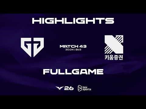 FULL HIGHLIGHTS GEN vs KRX | MATCH 43 | 2026 LCK | 04.30.2026