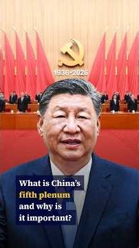 What is China’s fifth plenum and why is it important?
