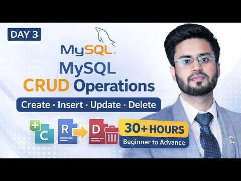 MySQL Full Course for Data Analysts (30+ Hours) | Day 3 | CRUD Operation Create, Update, Delete