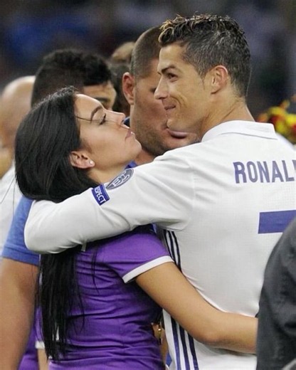 Georgina Rodríguez with CR7 in Madrid 2017