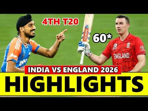 India vs England 4th T20 Match Highlights 2026 | ENG vs IND Highlights