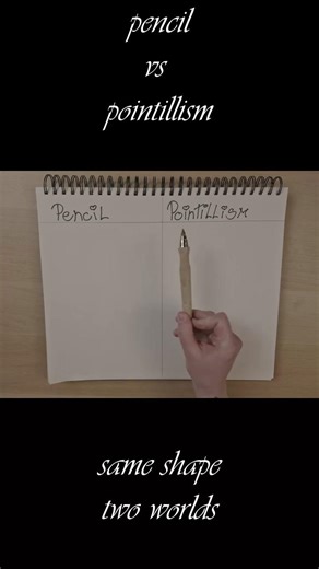 🔥 Pencil vs Pointillism ✏️🎨