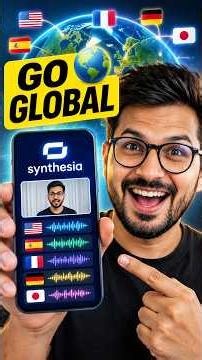 The easiest way to make your content global with Synthesia AI video translator #ai #marketing