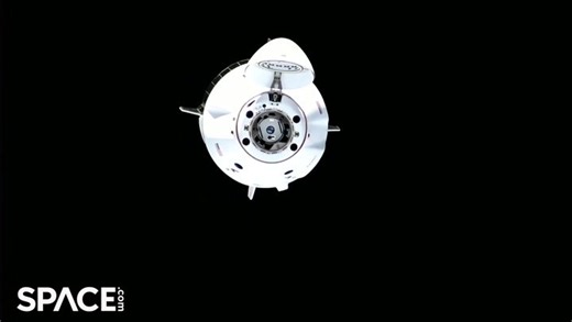 Time-lapse of SpaceX's Crew-6 Dragon approaching space station