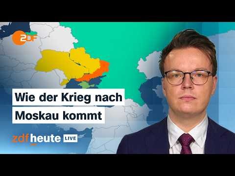 Ukrainische Drohnenangriffe auf Moskau: Versagt Putins Abwehr? | ZDFheute live