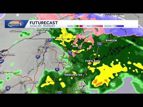 New Hampshire hourly weather: Track icy mix Monday