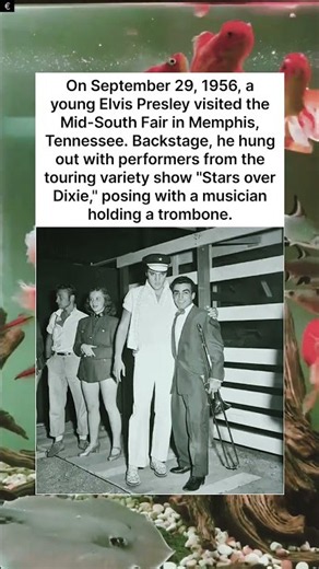 Young Elvis Presley at the Mid-South Fair in 1956 🎺 A Rare Early-Career Moment!