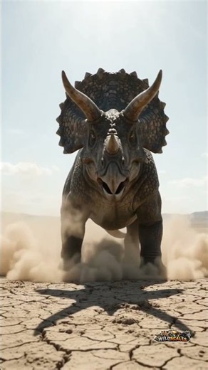 🦖 Triceratops — The Three-Horned Giant! Meet Triceratops🦖#WildlifeHistory#DinosaurShorts #fyp