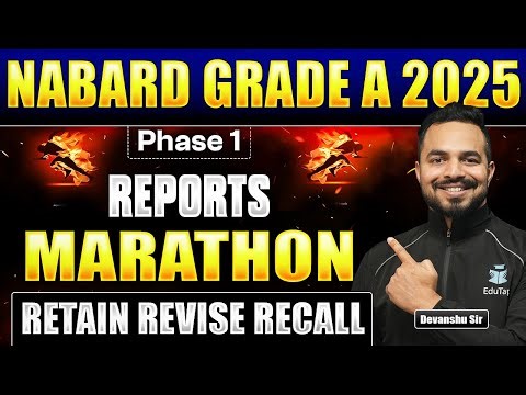 NABARD Grade A Phase 1 Report Marathon 2025 | NABARD Assistant Manager ESI Reports Revision